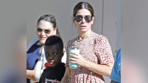 Sandra with her adopted son Louis Bardo Bullock 