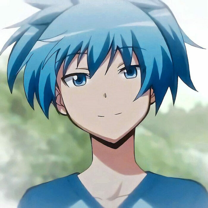 Nagisa blue hair anime characters 